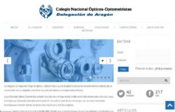 Ampliar foto: La Delegacin de Aragn del Colegio de Opticos  Optometristas estrena pgina web
